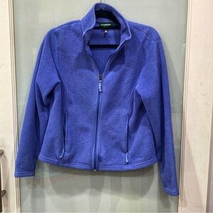 L.L. Bean Royal Blue Fleece Jacket Size M